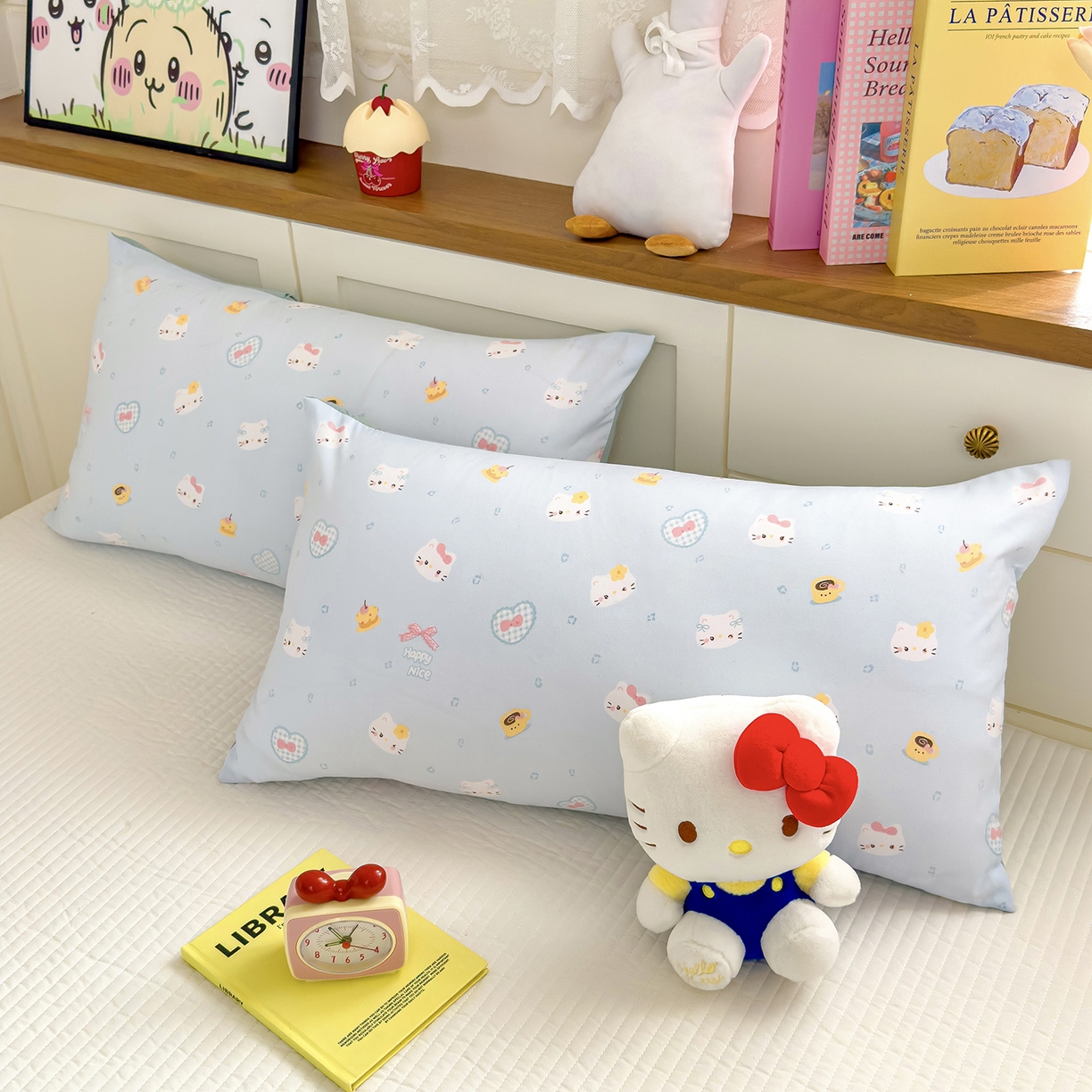 91家纺网 家纺一手货源 找家纺 铺尚美家纺 2026新款A类水洗双层纱大豆夏被子被芯 小猫甜品店