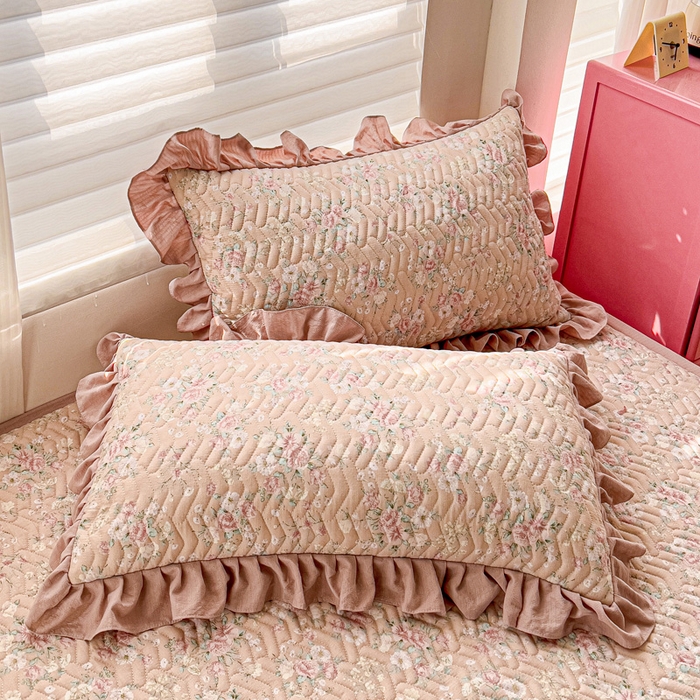 91家纺网 家纺一手货源 找家纺 （总）纽缦家纺 2026春夏新款云感提花双层纱夹棉床垫