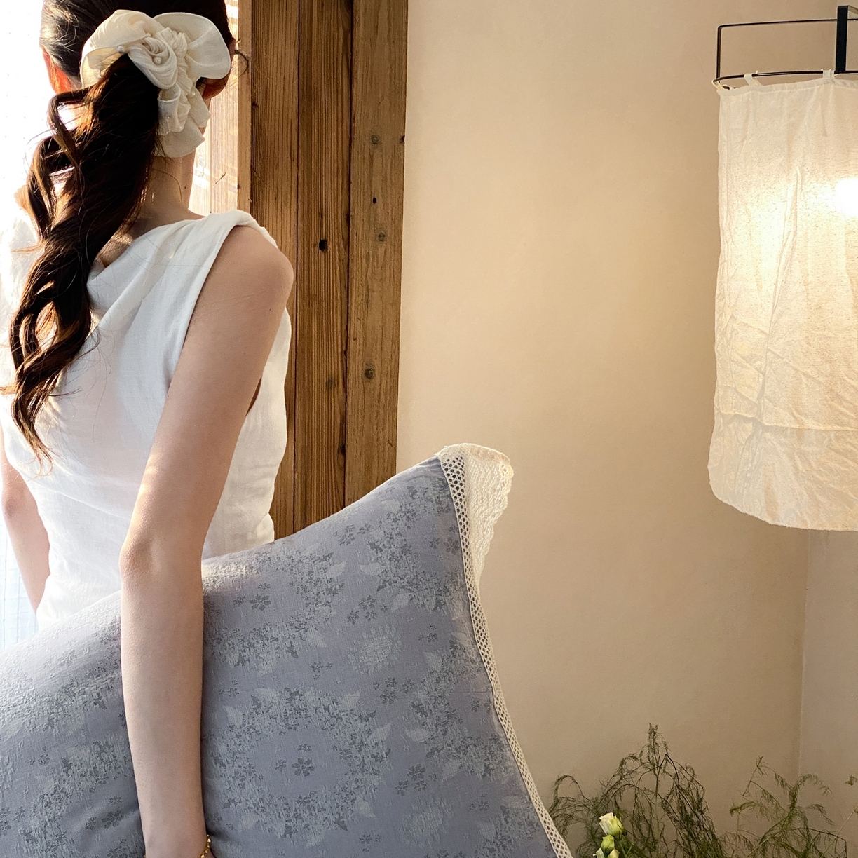 91家纺网 家纺一手货源 找家纺 （总）赫帛 2026新款全棉纯棉色织提花水洗棉四件套-叶岚