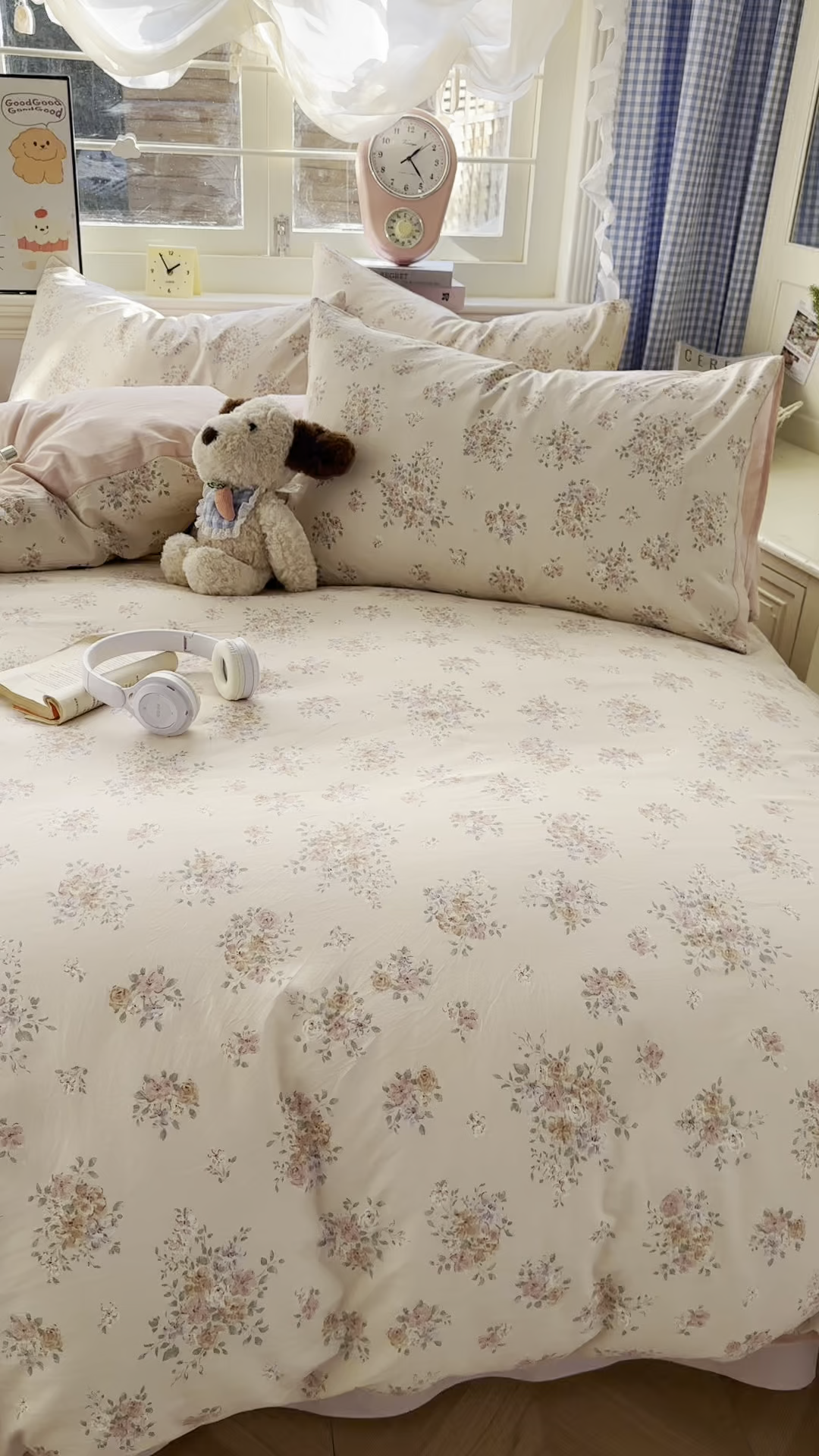 91家纺网 家纺一手货源 找家纺 暖伊家居 2026新款澳洲原单仿棉布袋四件套 繁花