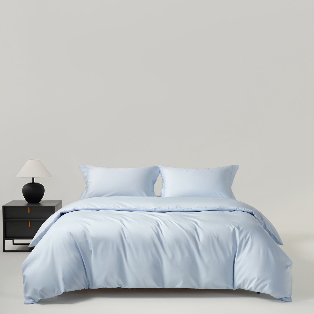 91家纺网 家纺一手货源 找家纺 赫帛 2026新款60支pro加密新疆长绒棉全棉纯棉四件套-棚拍 婴儿蓝