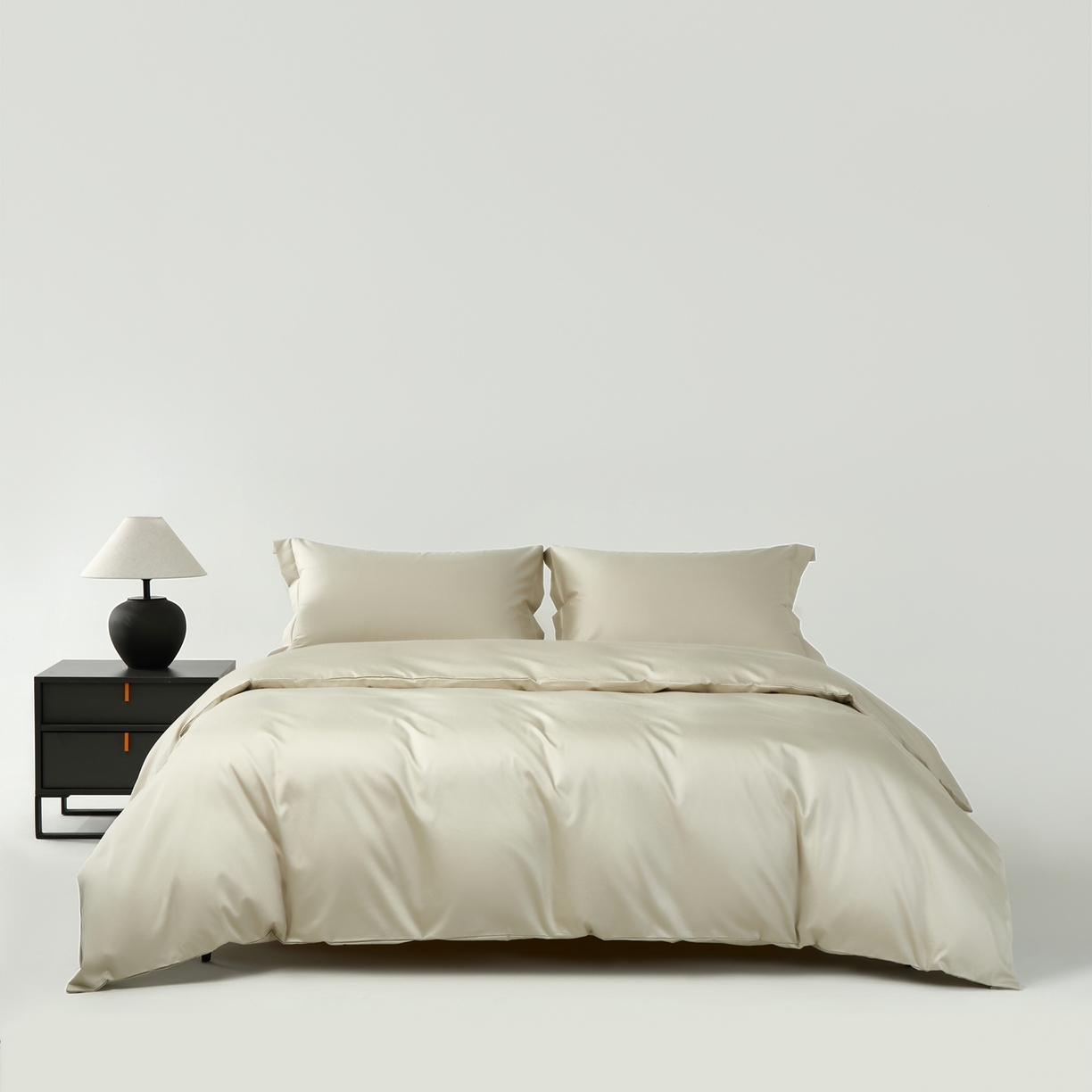 赫帛 2026新款60支pro加密新疆长绒棉全棉纯棉四件套-棚拍 嫩芽绿