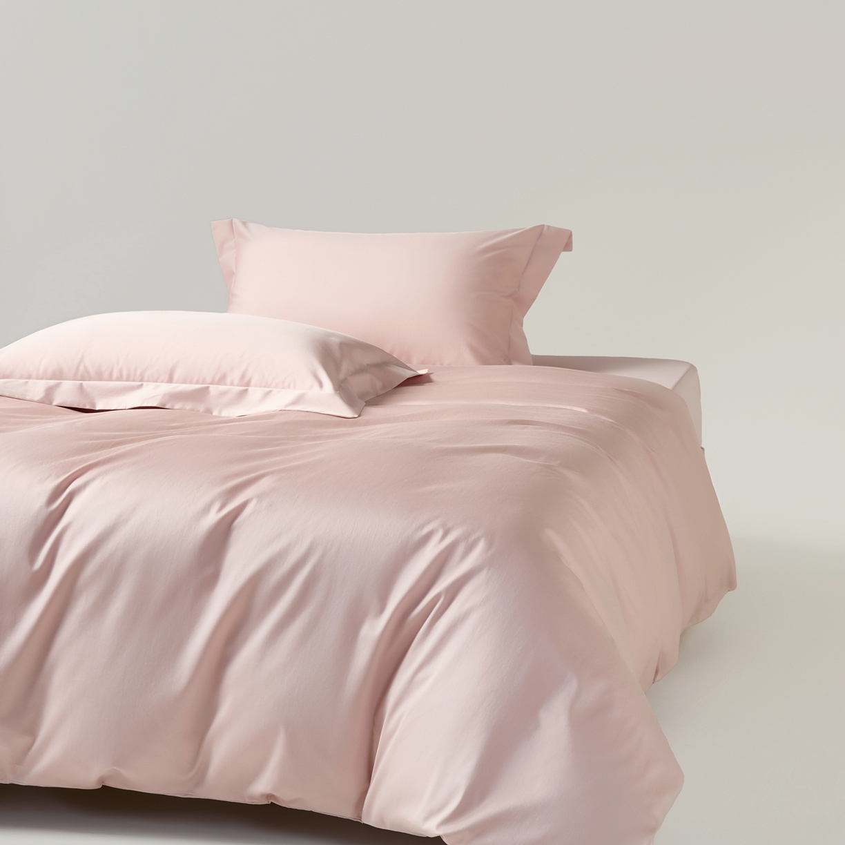 91家纺网 家纺一手货源 找家纺 赫帛 2026新款60支pro加密新疆长绒棉全棉纯棉四件套-棚拍 蜜桃粉