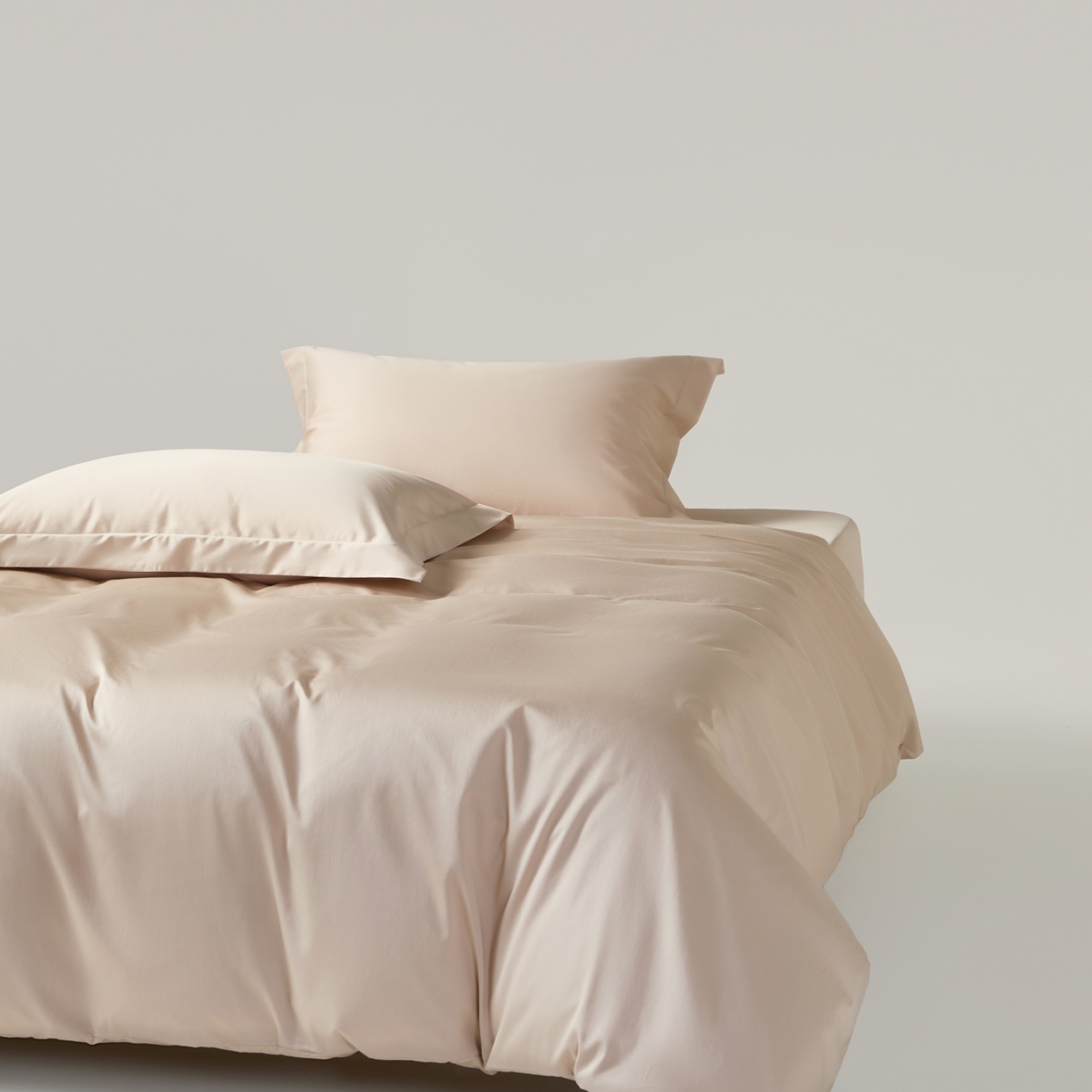 赫帛 2026新款60支pro加密新疆长绒棉全棉纯棉单被套被套单件单品被套-棚拍 浅玉色