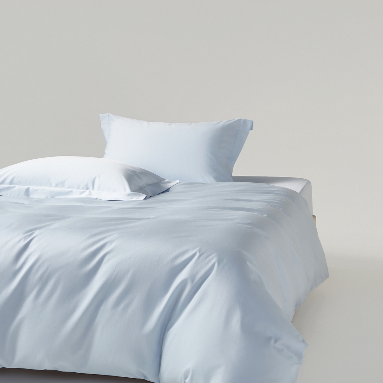 赫帛 2026新款60支pro加密新疆长绒棉全棉纯棉单被套被套单件单品被套-棚拍 婴儿蓝