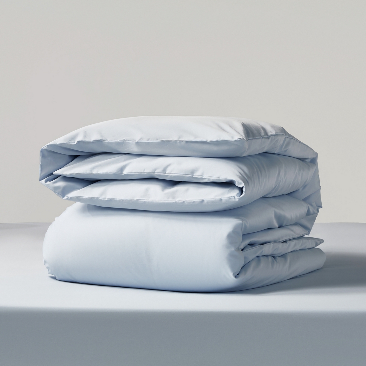 91家纺网 家纺一手货源 找家纺 赫帛 2026新款60支pro加密新疆长绒棉全棉纯棉单被套被套单件单品被套-棚拍 婴儿蓝