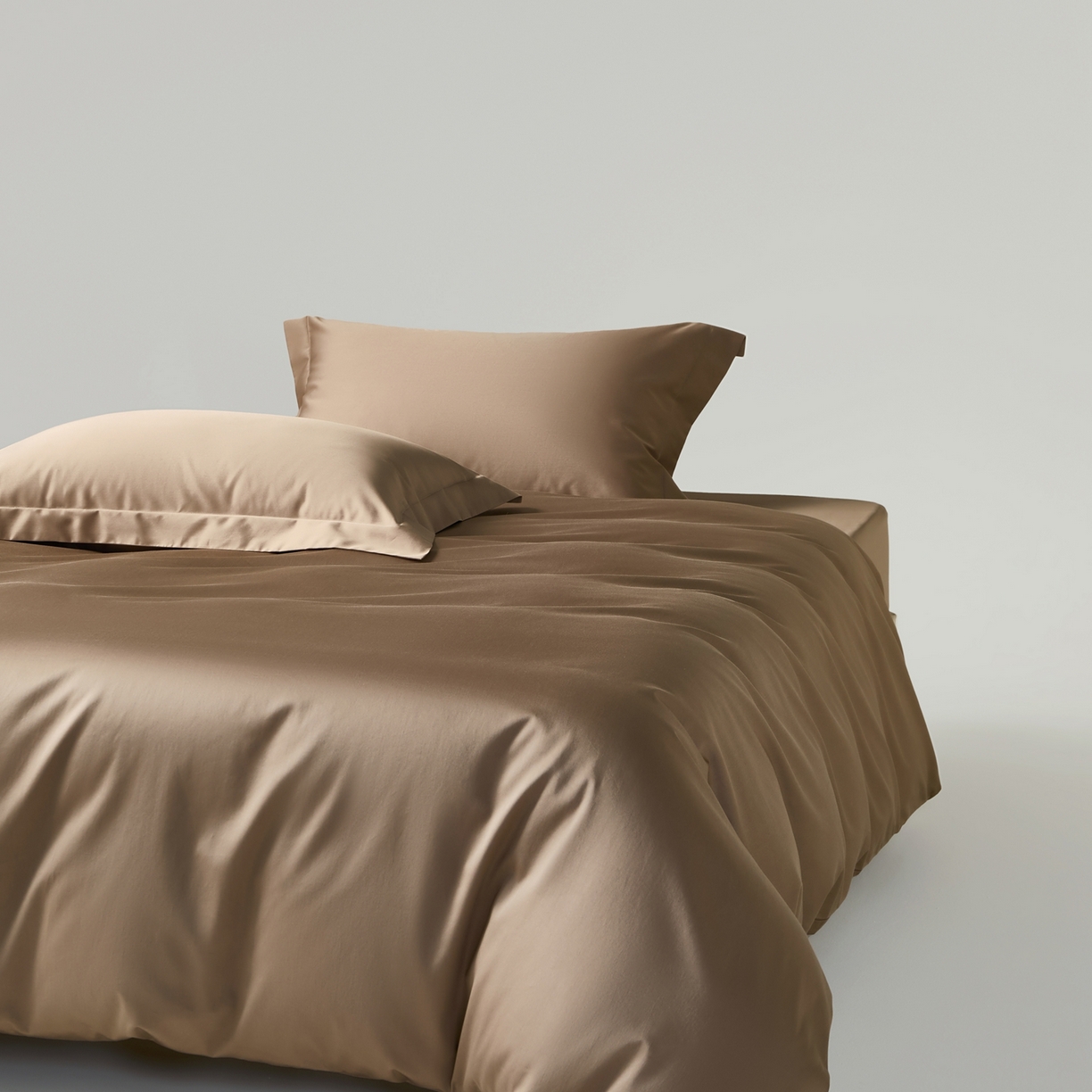 赫帛 2026新款60支pro加密新疆长绒棉全棉纯棉单被套被套单件单品被套-棚拍 沙土棕