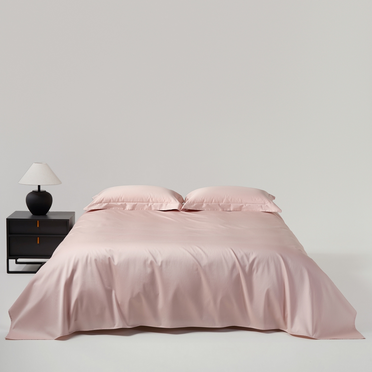 91家纺网 家纺一手货源 找家纺 赫帛 2026新款60支pro加密新疆长绒棉全棉纯棉单床单床单单件单品床单-棚拍 蜜桃粉