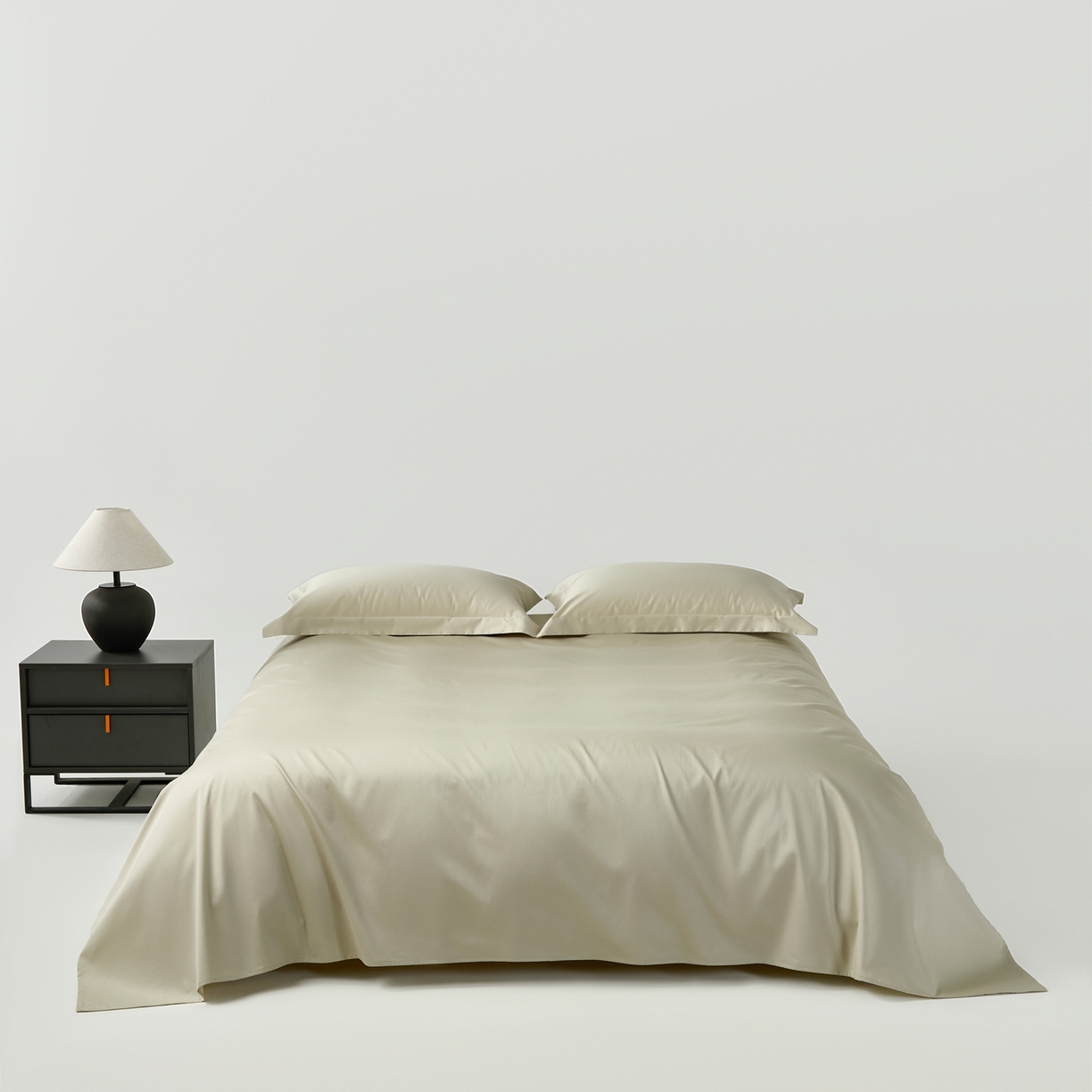 91家纺网 家纺一手货源 找家纺 赫帛 2026新款60支pro加密新疆长绒棉全棉纯棉单床单床单单件单品床单-棚拍 嫩芽绿