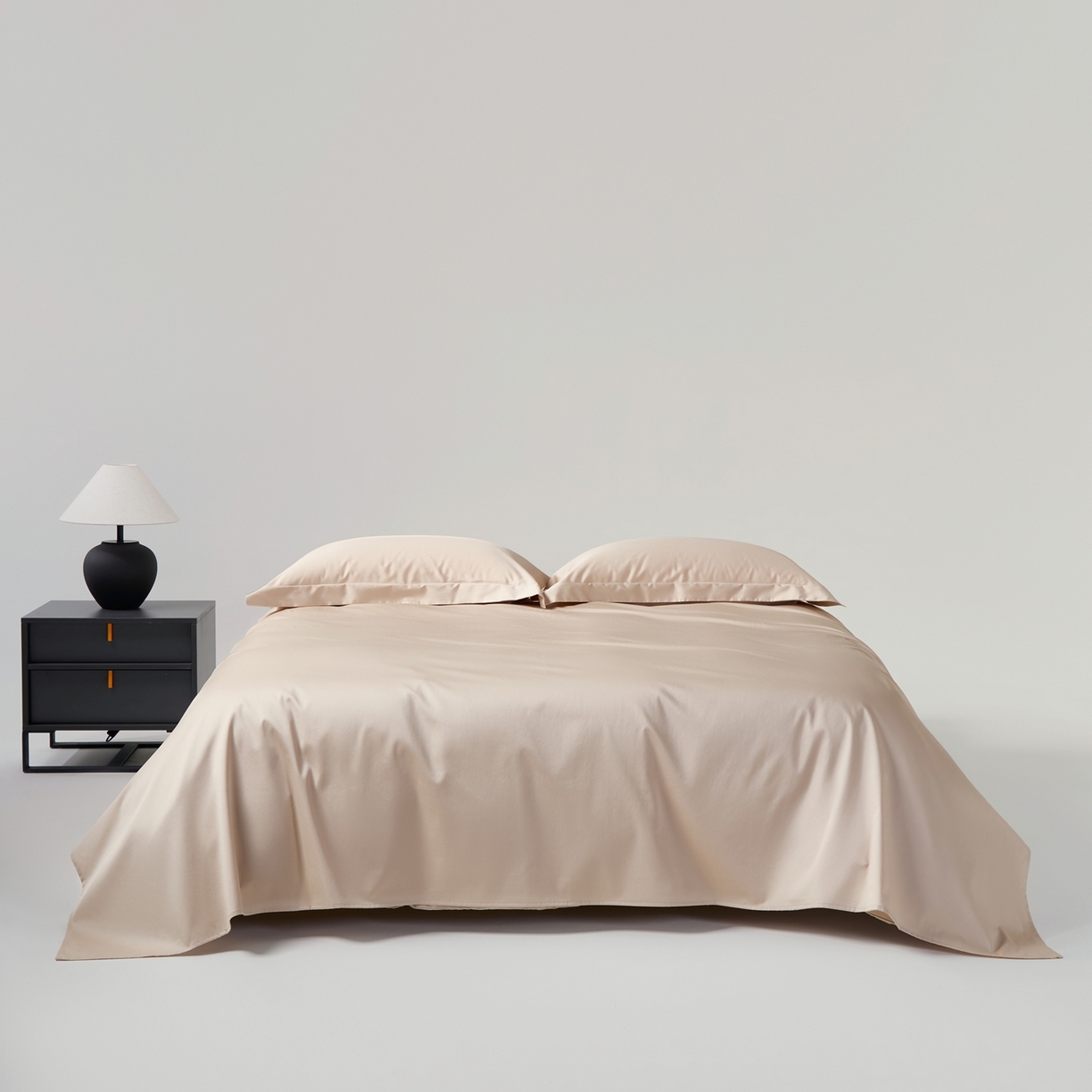 91家纺网 家纺一手货源 找家纺 赫帛 2026新款60支pro加密新疆长绒棉全棉纯棉单床单床单单件单品床单-棚拍 浅玉色