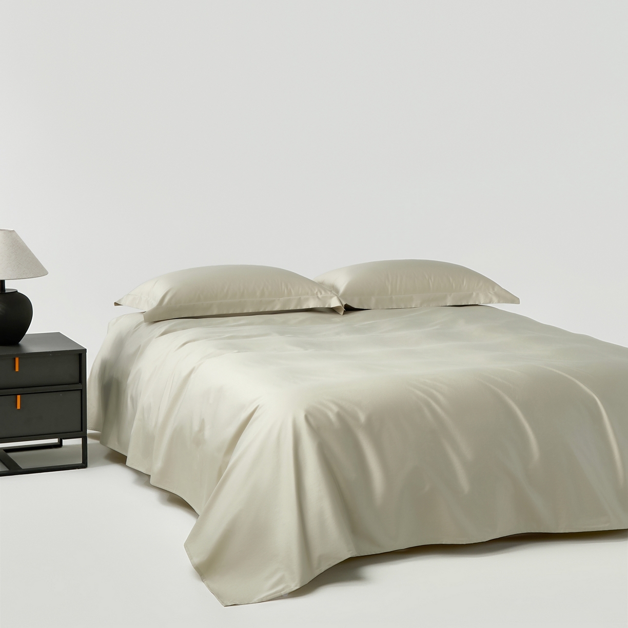 赫帛 2026新款60支pro加密新疆长绒棉全棉纯棉单床单床单单件单品床单-棚拍 嫩芽绿