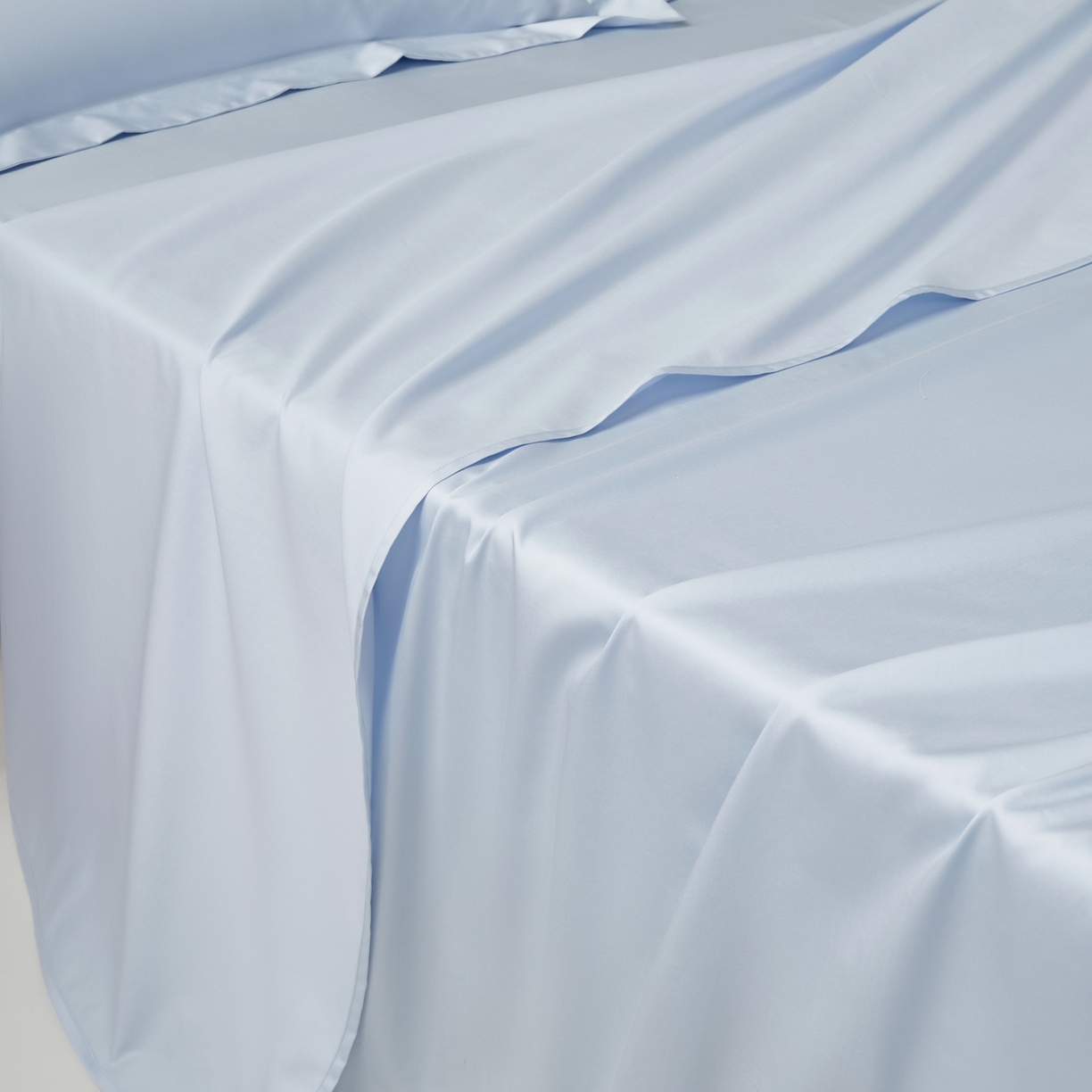 91家纺网 家纺一手货源 找家纺 赫帛 2026新款60支pro加密新疆长绒棉全棉纯棉单床单床单单件单品床单-棚拍 婴儿蓝