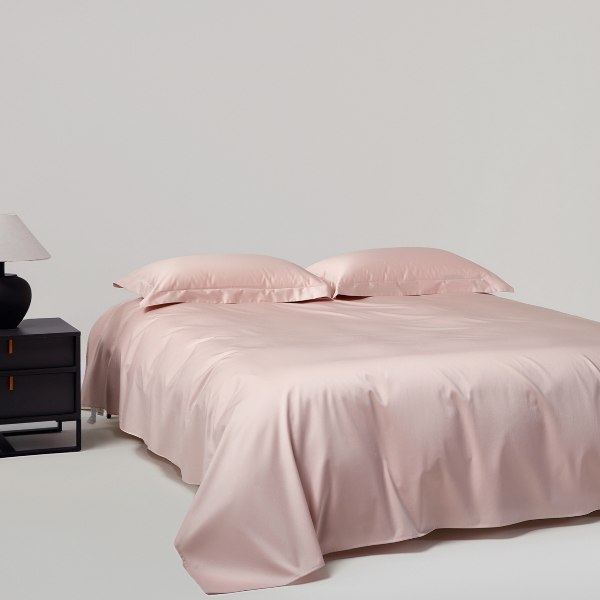 赫帛 2026新款60支pro加密新疆长绒棉全棉纯棉单床单床单单件单品床单-棚拍 蜜桃粉