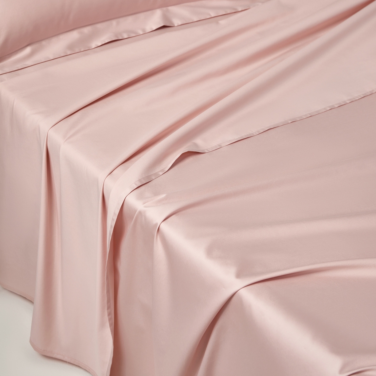 91家纺网 家纺一手货源 找家纺 赫帛 2026新款60支pro加密新疆长绒棉全棉纯棉单床单床单单件单品床单-棚拍 蜜桃粉