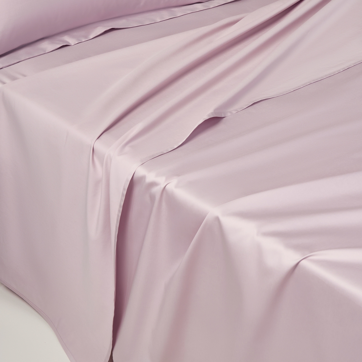 91家纺网 家纺一手货源 找家纺 赫帛 2026新款60支pro加密新疆长绒棉全棉纯棉单床单床单单件单品床单-棚拍 淡雅紫