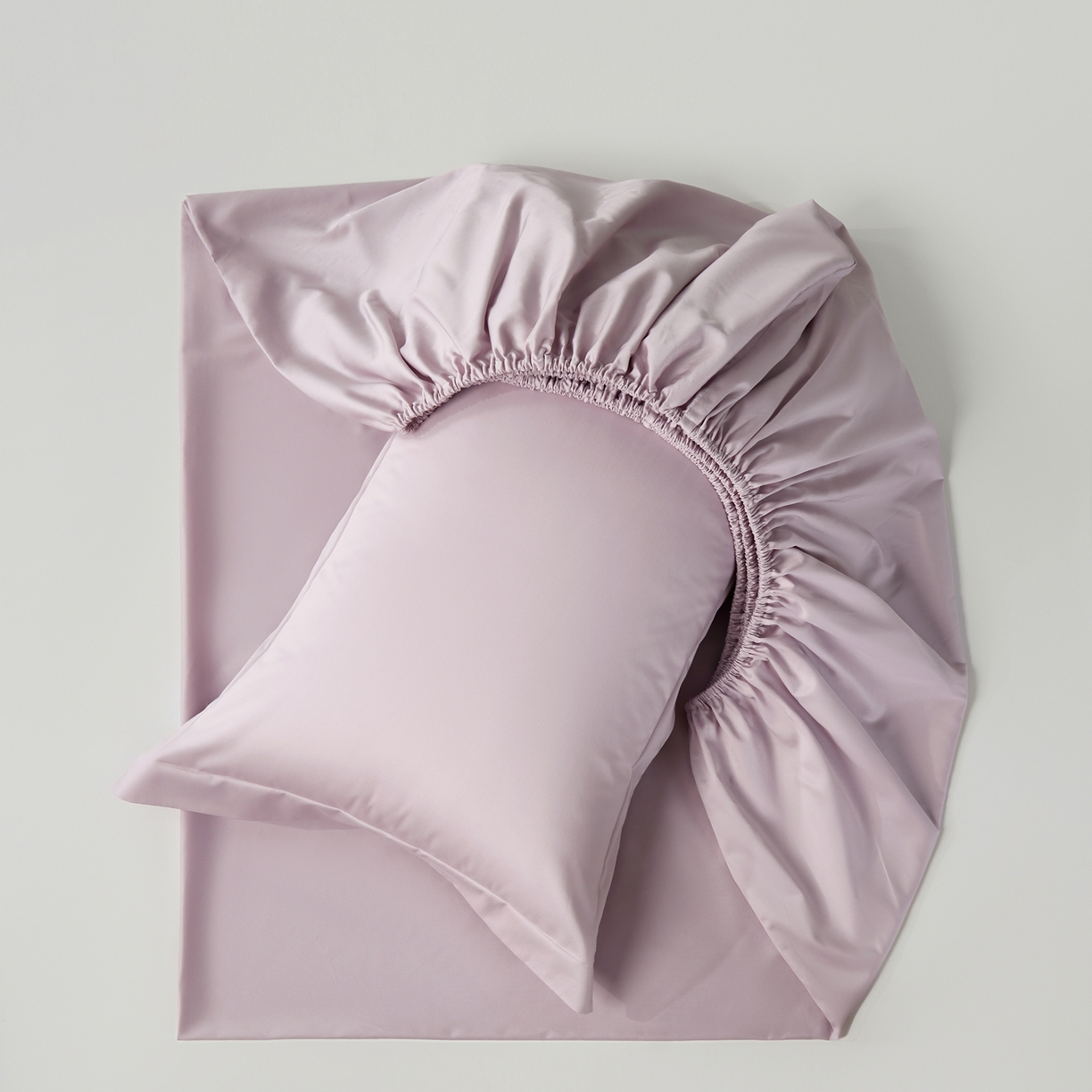 91家纺网 家纺一手货源 找家纺 （总）赫帛 2026新款60支pro加密新疆长绒棉全棉纯棉单床笠床笠单件单品床笠-棚拍