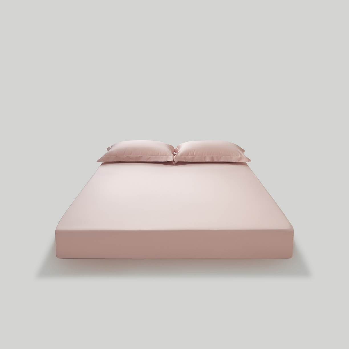 赫帛 2026新款60支pro加密新疆长绒棉全棉纯棉单床笠床笠单件单品床笠-棚拍 蜜桃粉