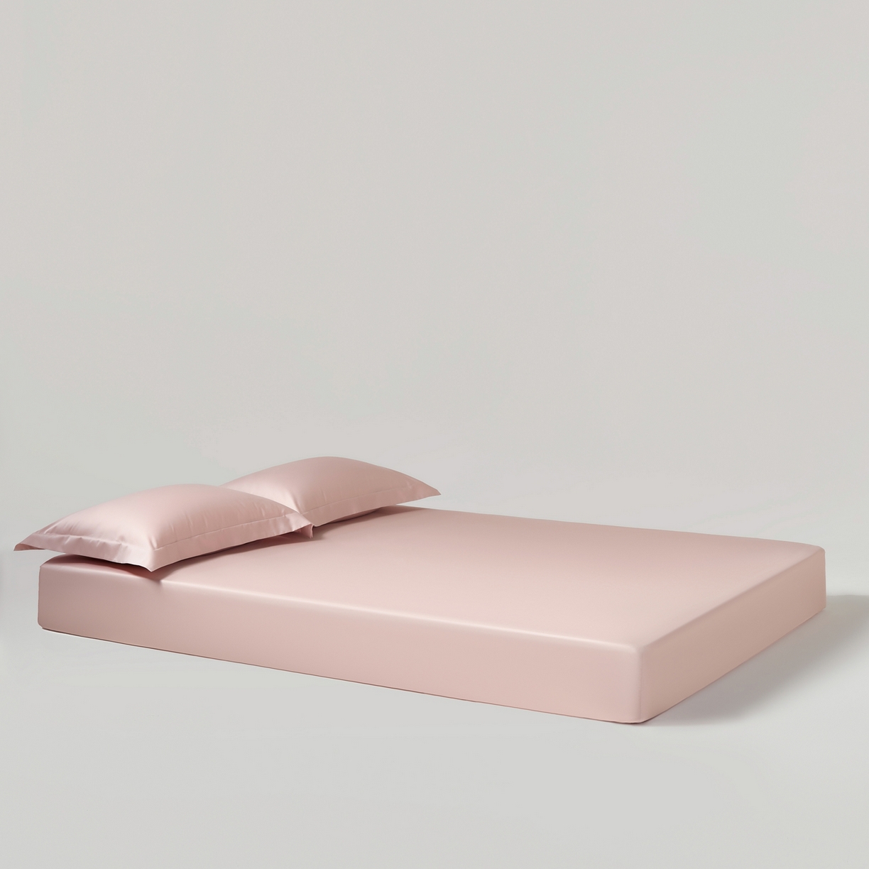 91家纺网 家纺一手货源 找家纺 赫帛 2026新款60支pro加密新疆长绒棉全棉纯棉单床笠床笠单件单品床笠-棚拍 蜜桃粉