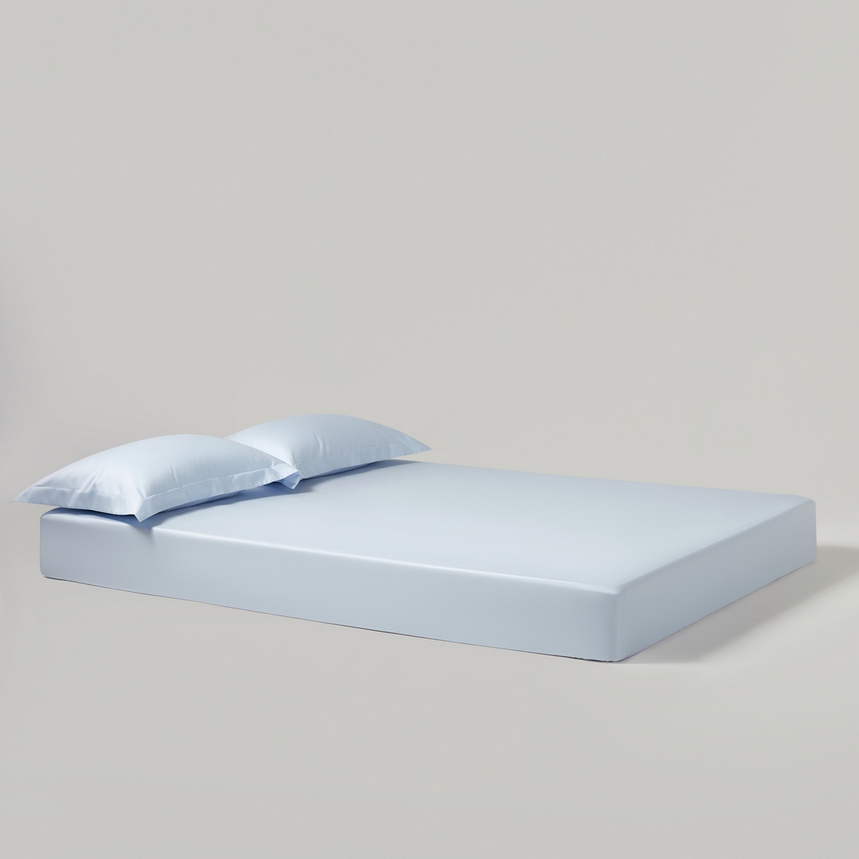 91家纺网 家纺一手货源 找家纺 赫帛 2026新款60支pro加密新疆长绒棉全棉纯棉单床笠床笠单件单品床笠-棚拍 婴儿蓝