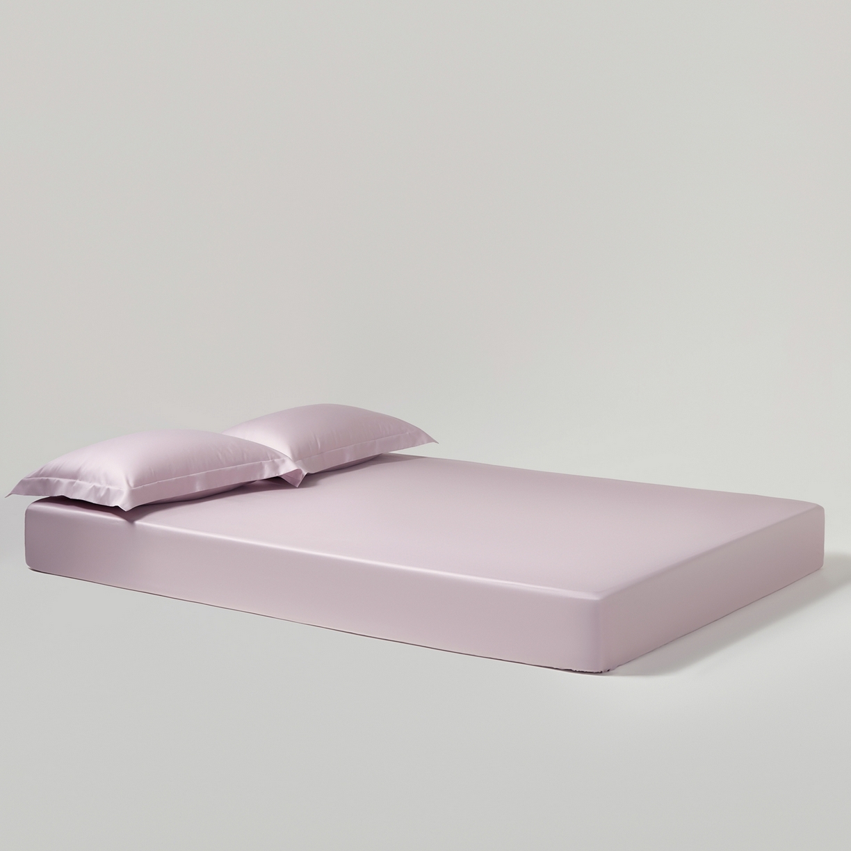 91家纺网 家纺一手货源 找家纺 赫帛 2026新款60支pro加密新疆长绒棉全棉纯棉单床笠床笠单件单品床笠-棚拍 淡雅紫