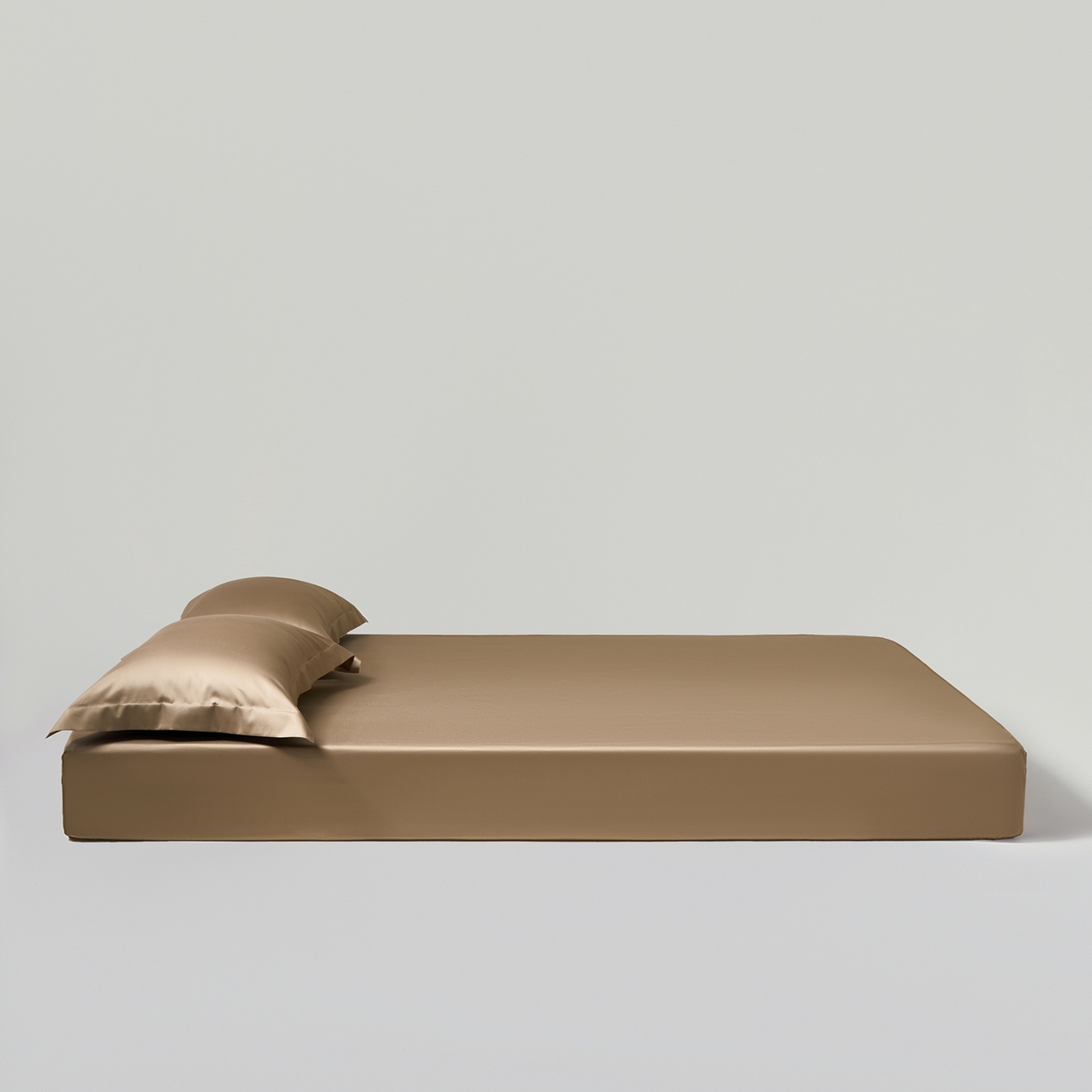 91家纺网 家纺一手货源 找家纺 赫帛 2026新款60支pro加密新疆长绒棉全棉纯棉单床笠床笠单件单品床笠-棚拍 沙土棕