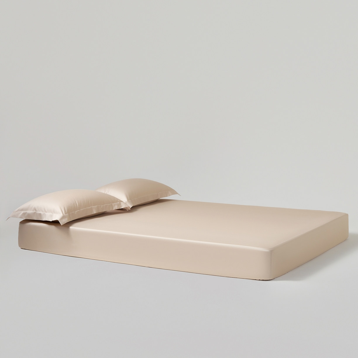 91家纺网 家纺一手货源 找家纺 赫帛 2026新款60支pro加密新疆长绒棉全棉纯棉单床笠床笠单件单品床笠-棚拍 浅玉色