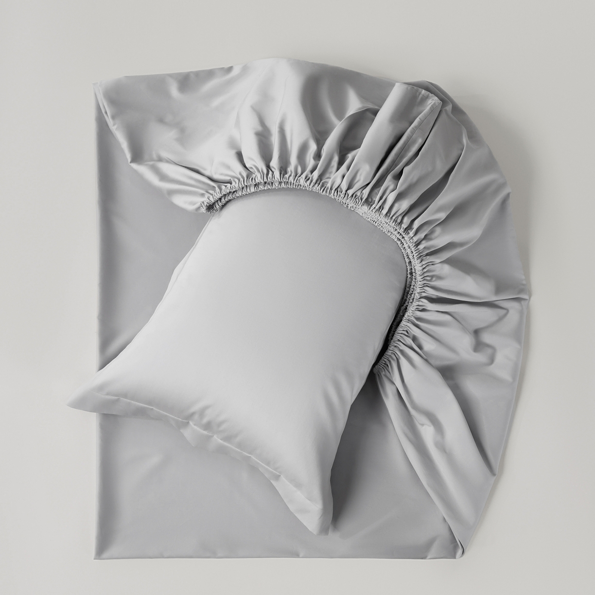 91家纺网 家纺一手货源 找家纺 赫帛 2026新款60支pro加密新疆长绒棉全棉纯棉单床笠床笠单件单品床笠-棚拍 藕灰色