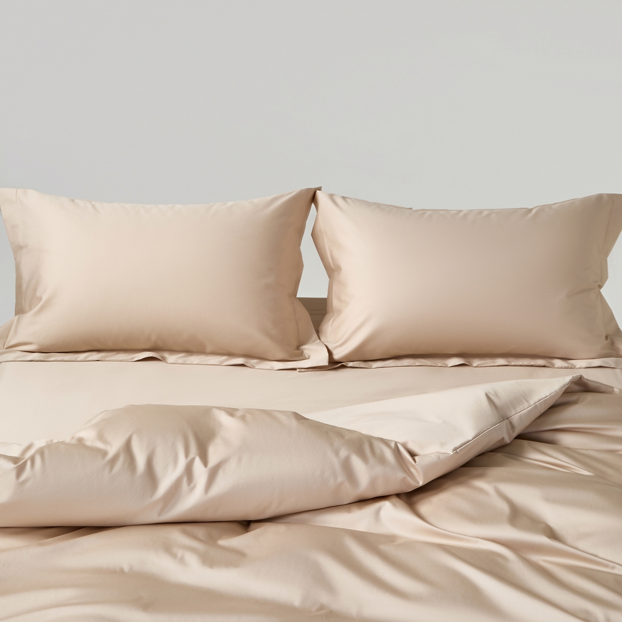 91家纺网 家纺一手货源 找家纺 赫帛 2026新款60支pro加密新疆长绒棉全棉纯棉单枕套枕套单件单品枕套-棚拍 浅玉色