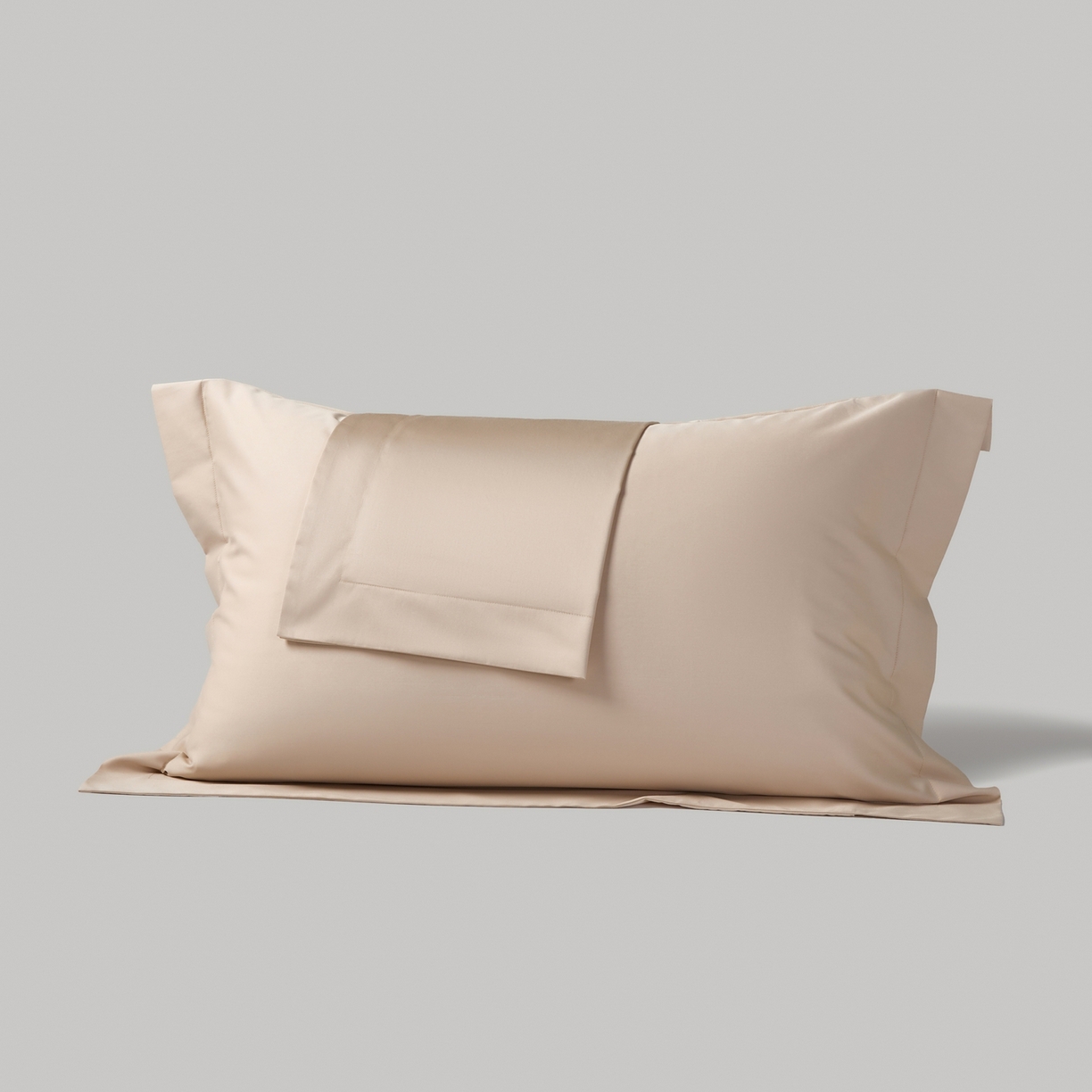 赫帛 2026新款60支pro加密新疆长绒棉全棉纯棉单枕套枕套单件单品枕套-棚拍 浅玉色