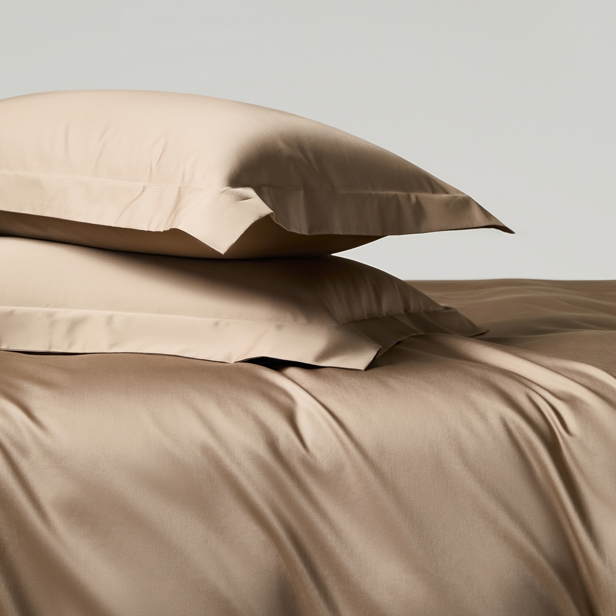 91家纺网 家纺一手货源 找家纺 赫帛 2026新款60支pro加密新疆长绒棉全棉纯棉单枕套枕套单件单品枕套-棚拍 沙土棕