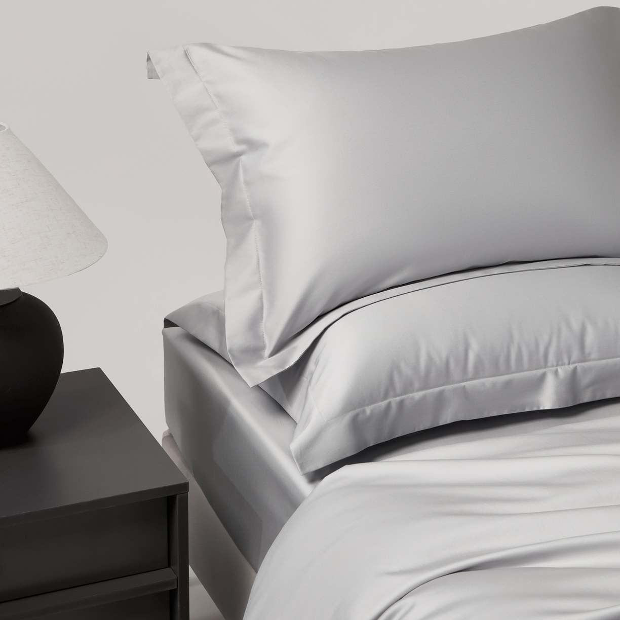 91家纺网 家纺一手货源 找家纺 赫帛 2026新款60支pro加密新疆长绒棉全棉纯棉单枕套枕套单件单品枕套-棚拍 藕灰色