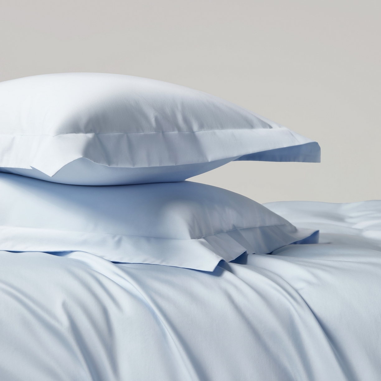 91家纺网 家纺一手货源 找家纺 赫帛 2026新款60支pro加密新疆长绒棉全棉纯棉单枕套枕套单件单品枕套-棚拍 婴儿蓝