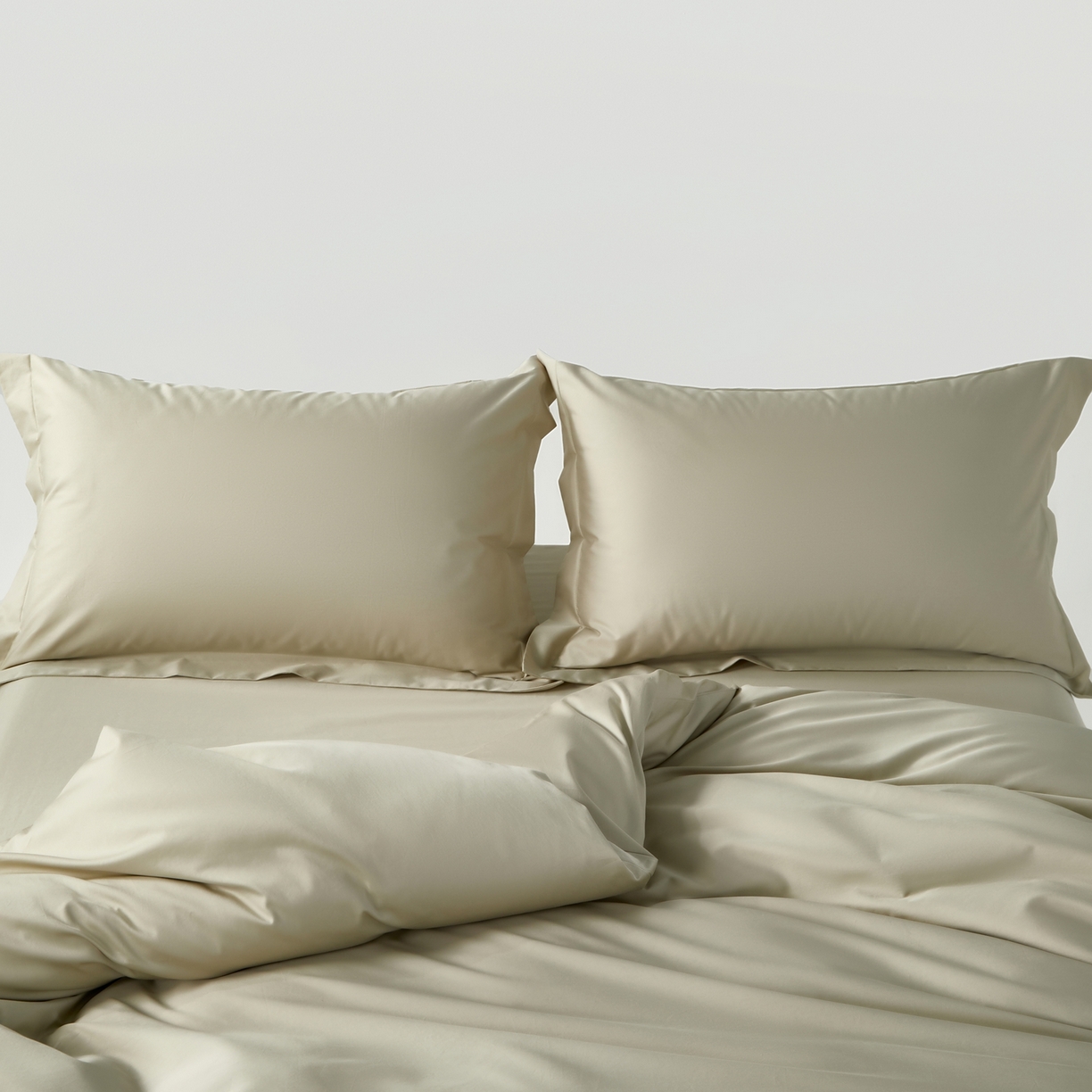 91家纺网 家纺一手货源 找家纺 赫帛 2026新款60支pro加密新疆长绒棉全棉纯棉单枕套枕套单件单品枕套-棚拍 嫩芽绿