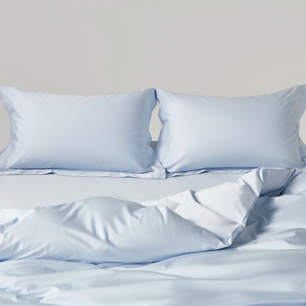 91家纺网 家纺一手货源 找家纺 赫帛 2026新款60支pro加密新疆长绒棉全棉纯棉单枕套枕套单件单品枕套-棚拍 婴儿蓝