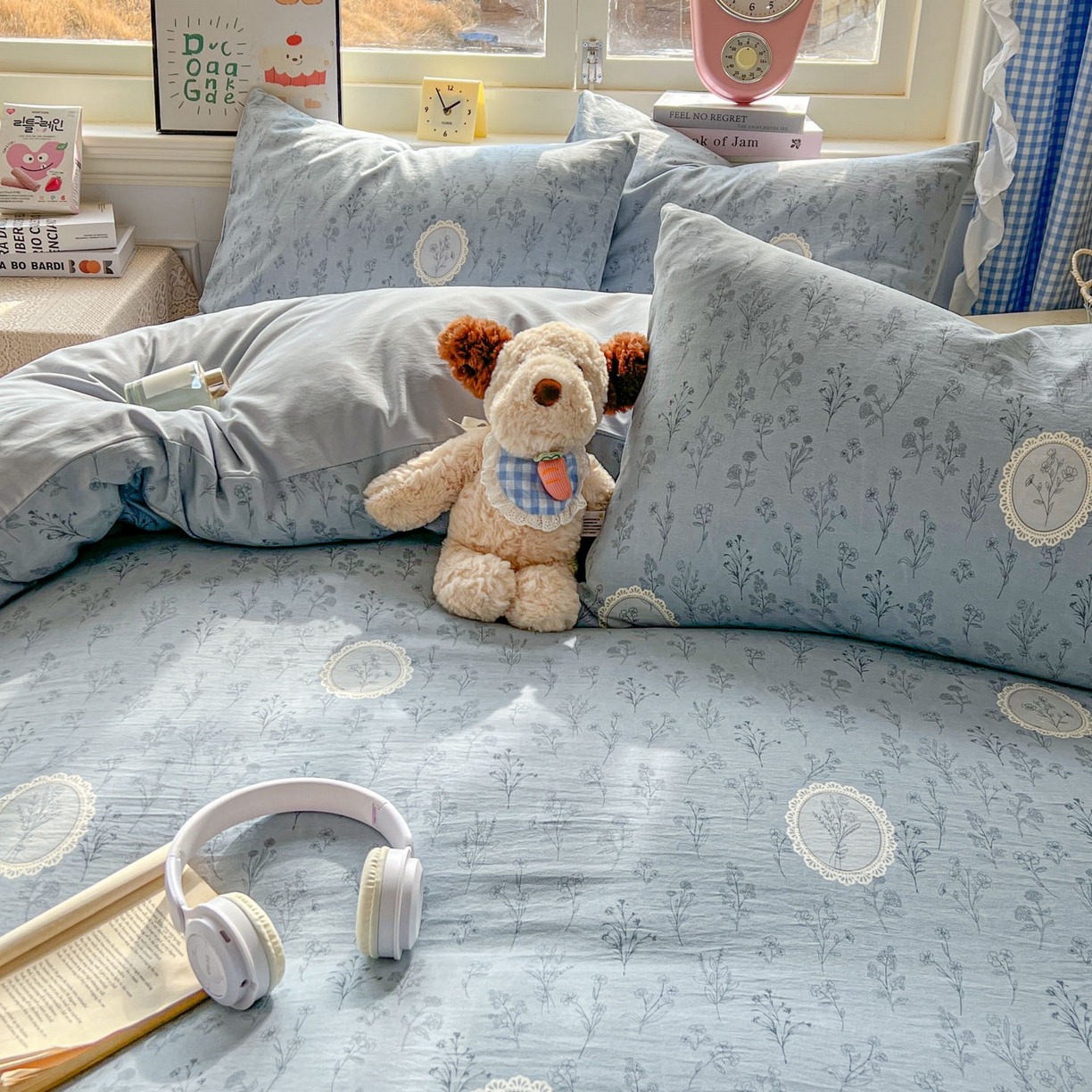 91家纺网 家纺一手货源 找家纺 暖伊家居 2026新款澳洲原单仿棉布袋四件套 芊朵