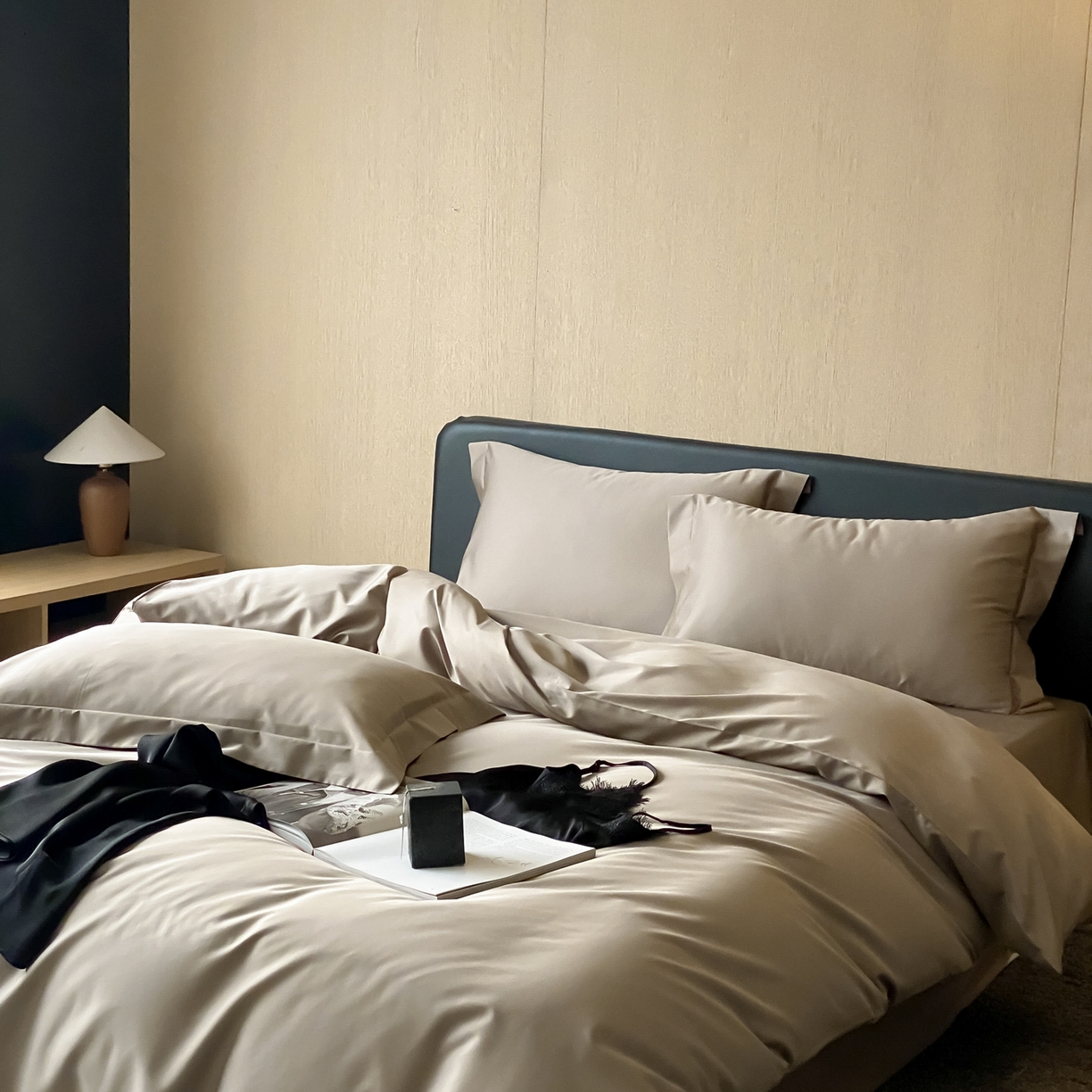 91家纺网 家纺一手货源 找家纺 （总）赫帛 2026新款60支pro加密新疆长绒棉全棉纯棉四件套-实拍