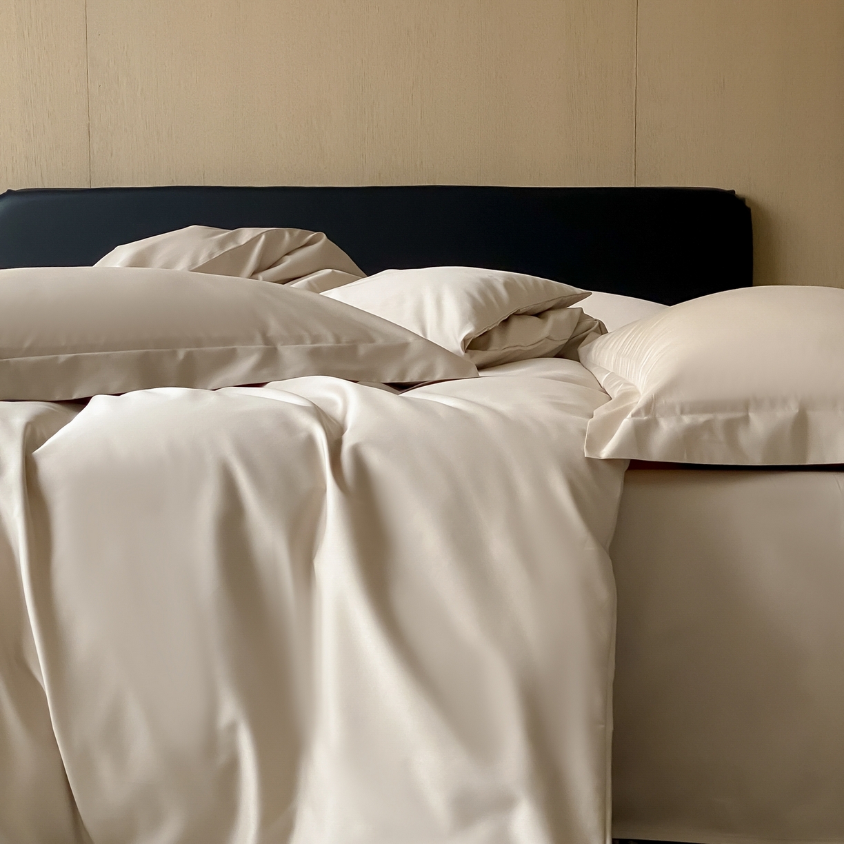 91家纺网 家纺一手货源 找家纺 赫帛 2026新款60支pro加密新疆长绒棉全棉纯棉四件套-实拍 浅玉色