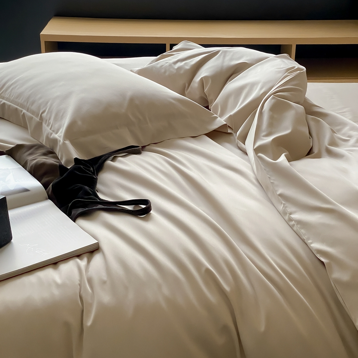 91家纺网 家纺一手货源 找家纺 赫帛 2026新款60支pro加密新疆长绒棉全棉纯棉四件套-实拍 浅玉色