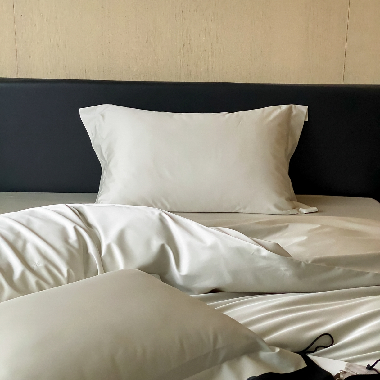 91家纺网 家纺一手货源 找家纺 赫帛 2026新款60支pro加密新疆长绒棉全棉纯棉四件套-实拍 嫩芽绿