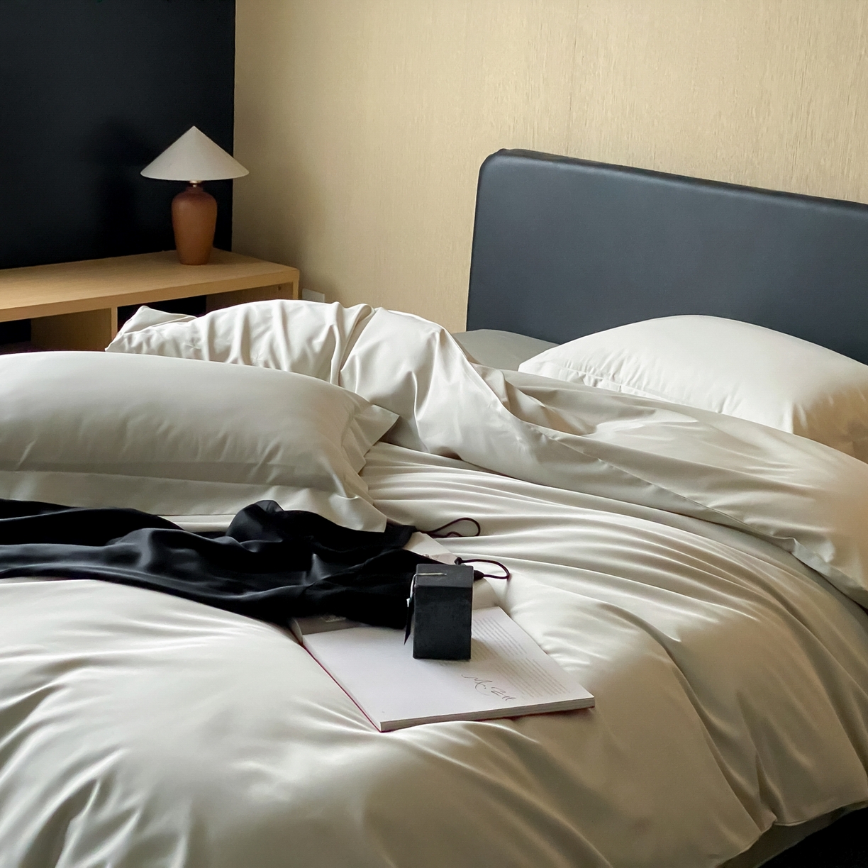 91家纺网 家纺一手货源 找家纺 赫帛 2026新款60支pro加密新疆长绒棉全棉纯棉四件套-实拍 嫩芽绿