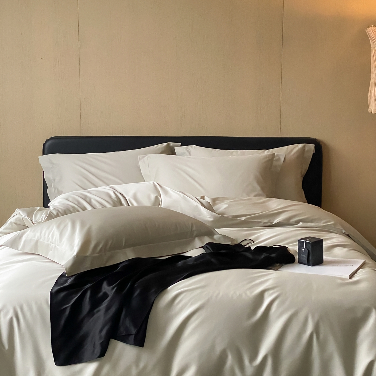 91家纺网 家纺一手货源 找家纺 赫帛 2026新款60支pro加密新疆长绒棉全棉纯棉四件套-实拍 嫩芽绿