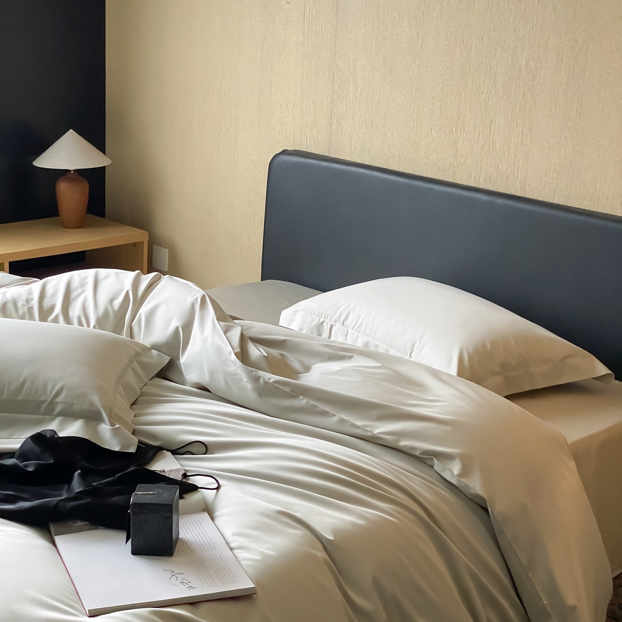 91家纺网 家纺一手货源 找家纺 赫帛 2026新款60支pro加密新疆长绒棉全棉纯棉四件套-实拍 嫩芽绿