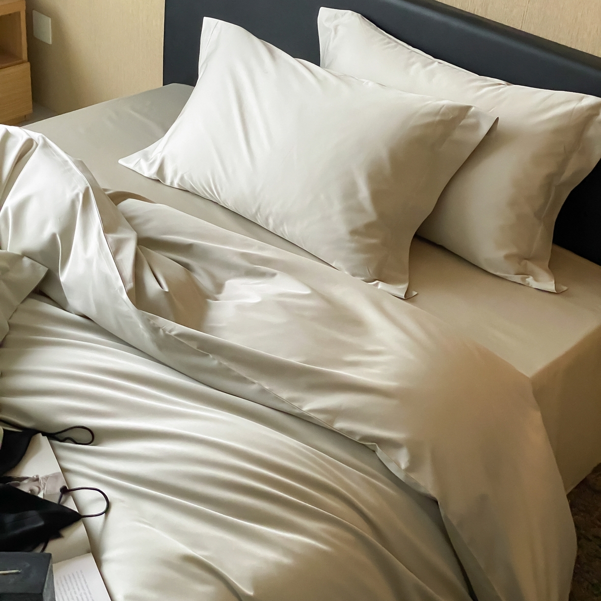 91家纺网 家纺一手货源 找家纺 赫帛 2026新款60支pro加密新疆长绒棉全棉纯棉四件套-实拍 嫩芽绿