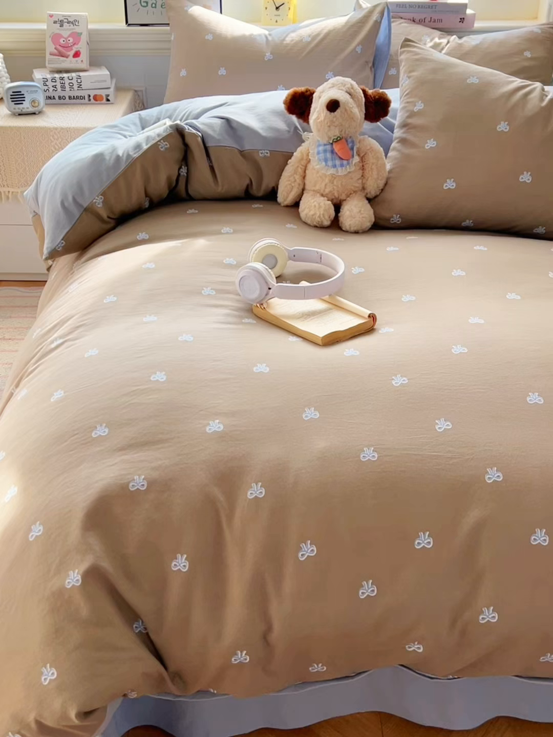 91家纺网 家纺一手货源 找家纺 暖伊家居 2026新款澳洲原单仿棉布袋四件套 清叙