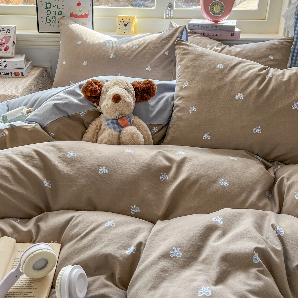 91家纺网 家纺一手货源 找家纺 暖伊家居 2026新款澳洲原单仿棉布袋四件套 清叙