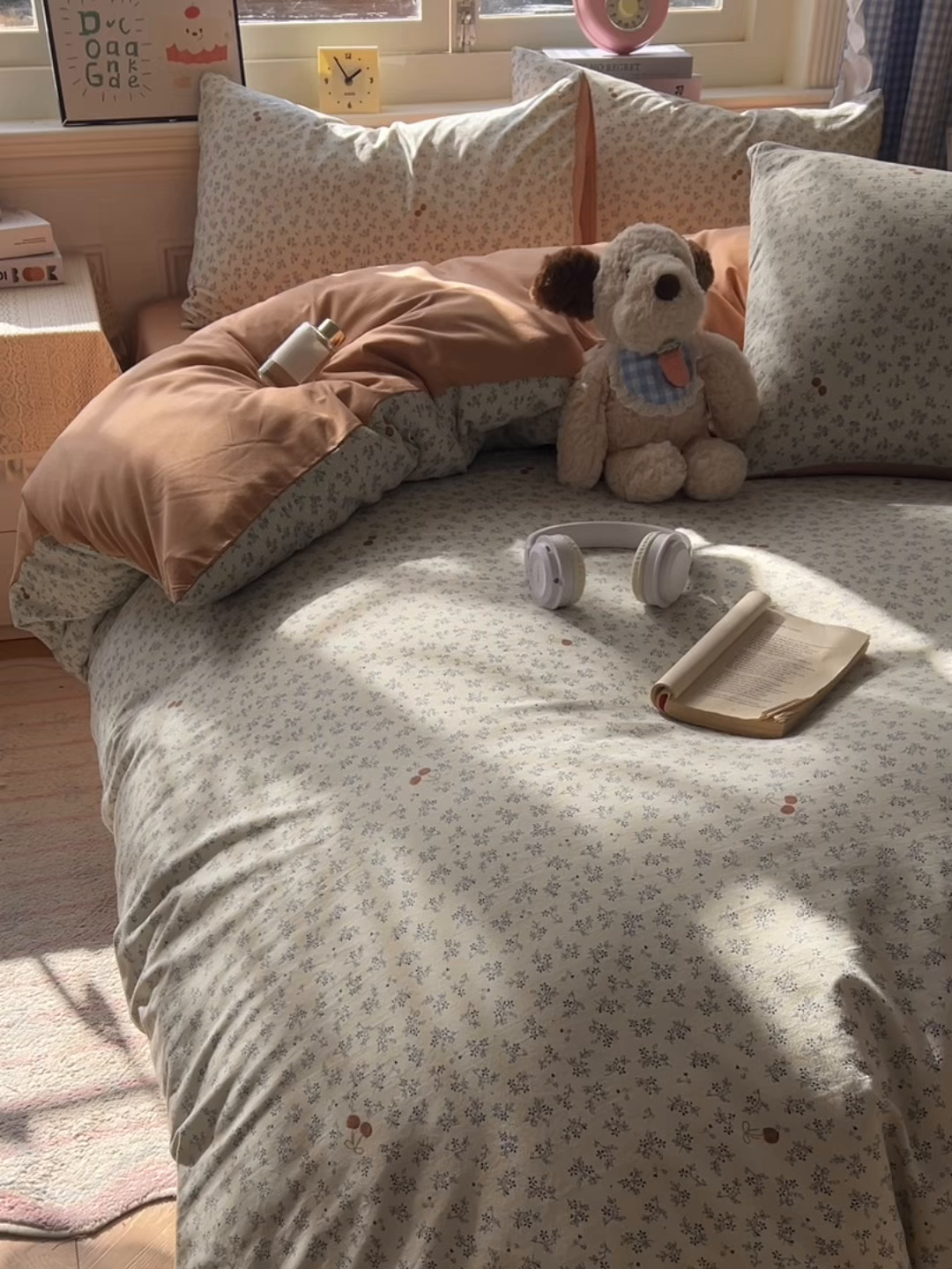 91家纺网 家纺一手货源 找家纺 暖伊家居 2026新款澳洲原单仿棉布袋四件套 樱花集