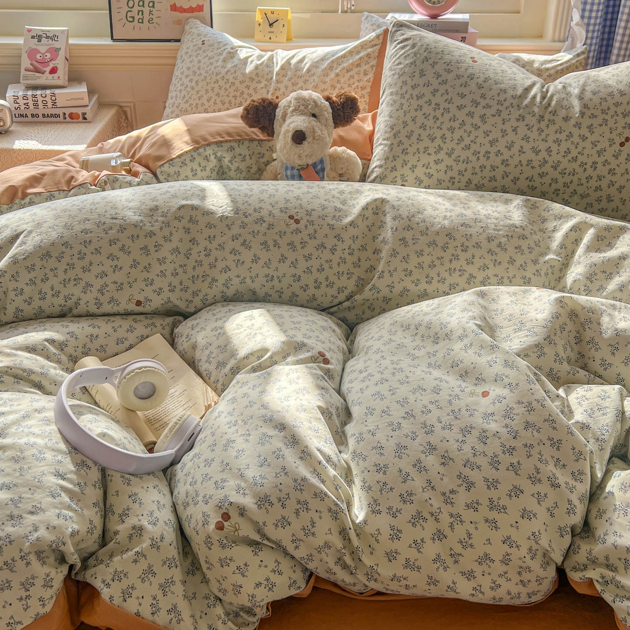 91家纺网 家纺一手货源 找家纺 暖伊家居 2026新款澳洲原单仿棉布袋四件套 樱花集