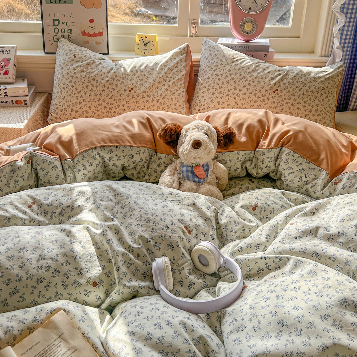 91家纺网 家纺一手货源 找家纺 暖伊家居 2026新款澳洲原单仿棉布袋四件套 樱花集