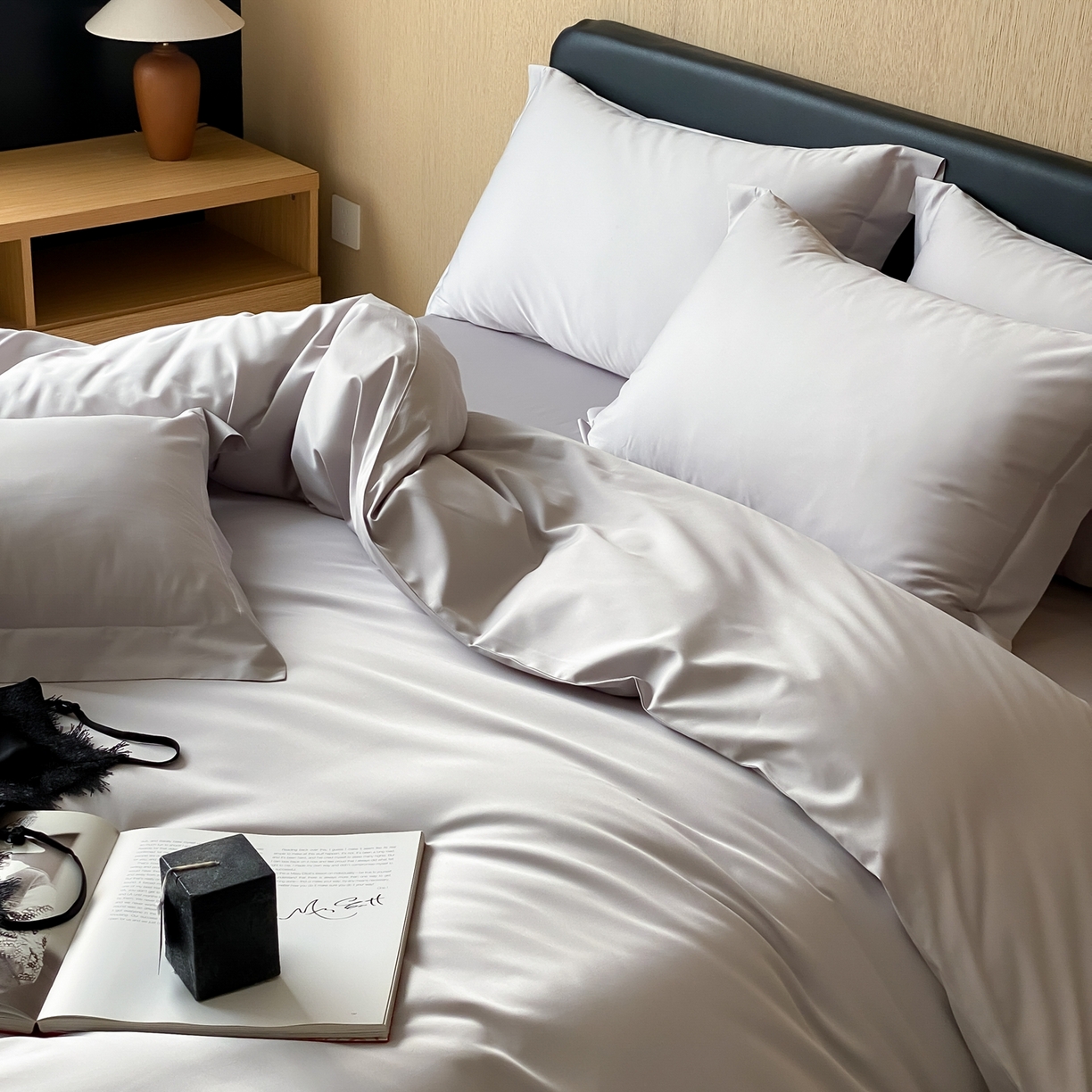 91家纺网 家纺一手货源 找家纺 （总）赫帛 2026新款60支pro加密新疆长绒棉全棉纯棉单被套被套单件单品被套-实拍