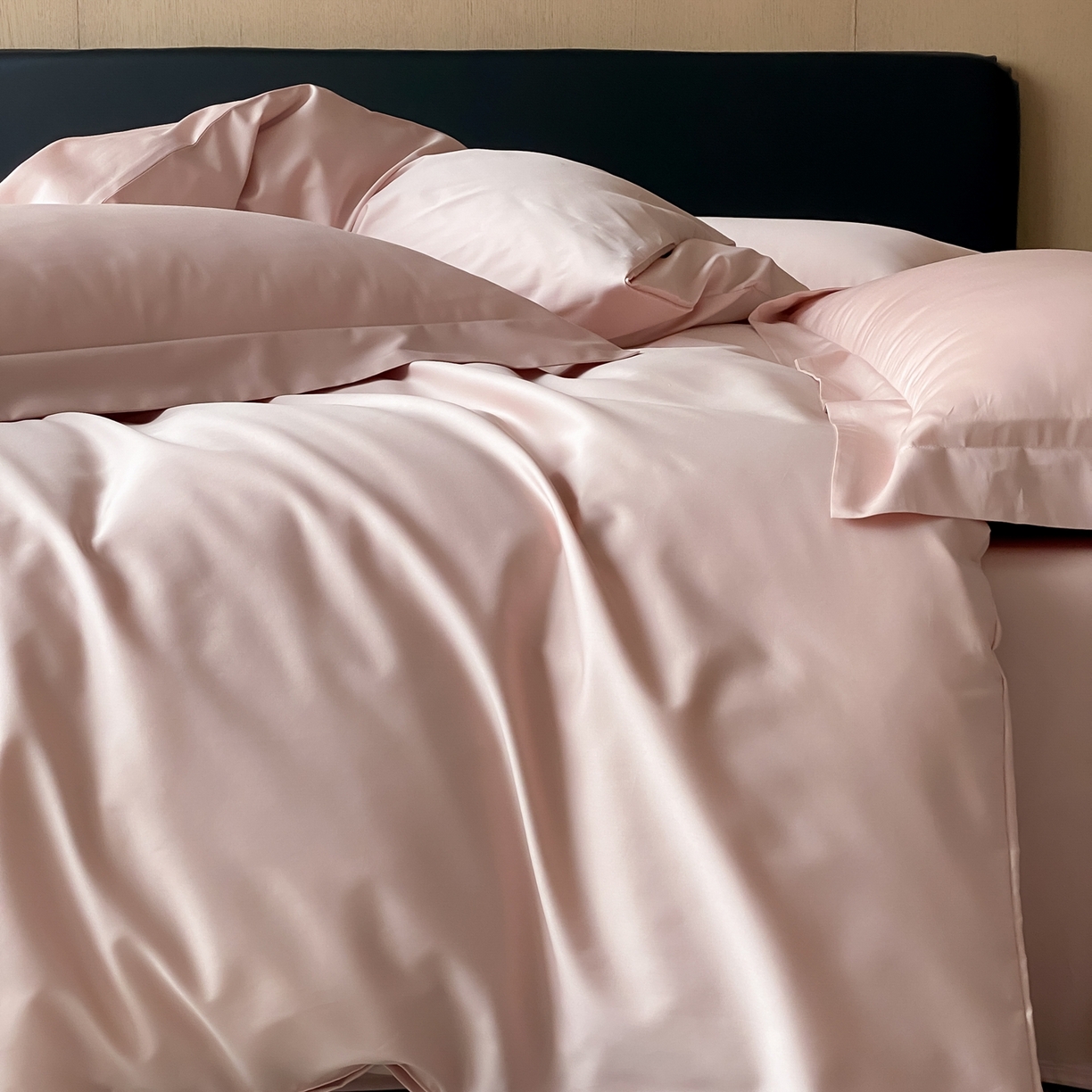 91家纺网 家纺一手货源 找家纺 赫帛 2026新款60支pro加密新疆长绒棉全棉纯棉单被套被套单件单品被套-实拍 蜜桃粉